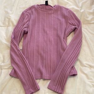 Purple long sleeve shirt